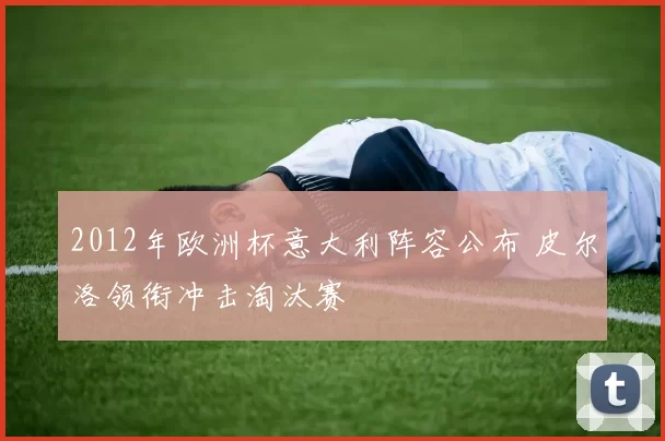 2012年欧洲杯意大利阵容公布 皮尔洛领衔冲击淘汰赛